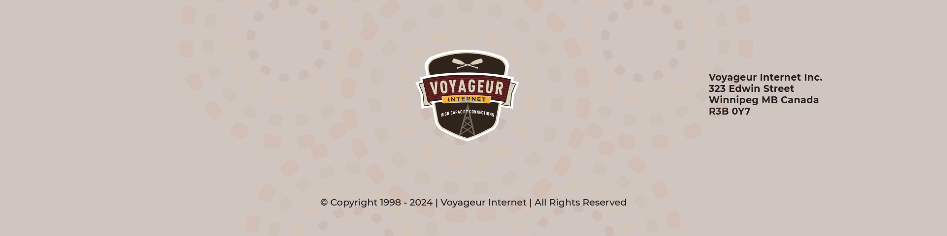 <p>© Copyright 1998 - <script>document.write(new Date().getFullYear());</script> | Voyageur Internet</a> | All Rights Reserved </p>